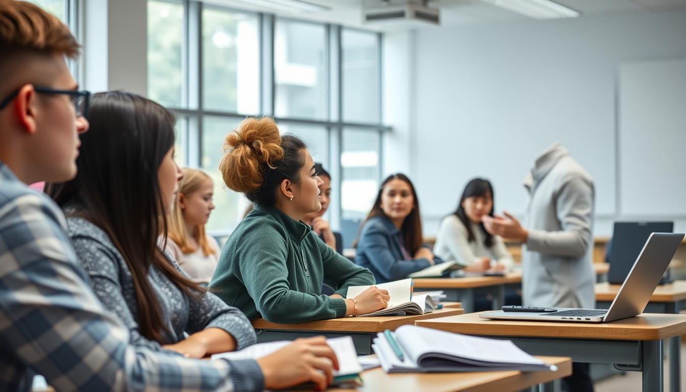 Modern university campus for students